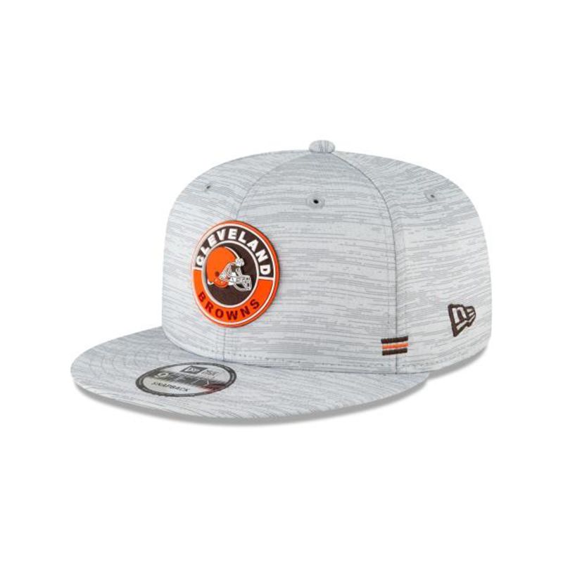 NFL Cleveland Browns Official Fall Sideline 9Fifty Snapback (III3653) - Grey New Era Caps